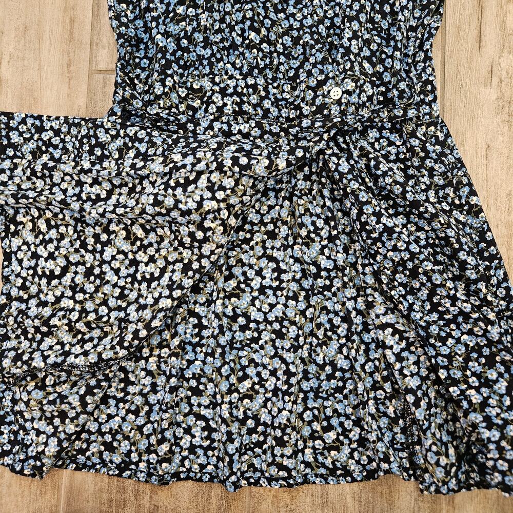 Faithfull the Brand Oslo Dress Women 6 Blossom Village Blue Floral Boho Romantic - Picture 8 of 14
